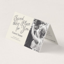 Tarjeta Pareja de Bodas de besos en monocromo