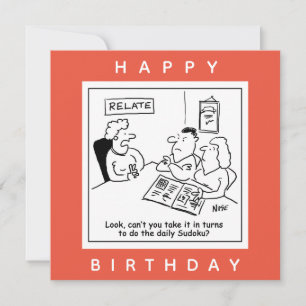 Tarjeta Pareja de discusión sobre el Personalizado Sudoku