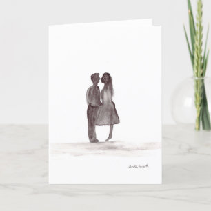 Tarjeta Pareja de enamorados aniversario de amor