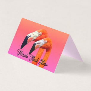 Tarjeta "Pareja de Flamencos"