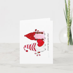 Tarjeta Pareja de Gnomos Un amor como ningún otro gnomo
