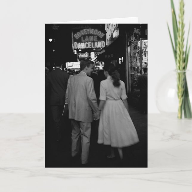 Tarjeta Pareja de los años 50 (Anverso)