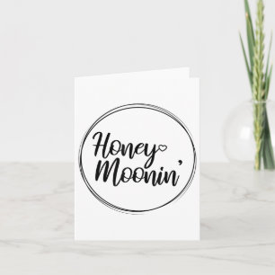 Tarjeta Pareja de luna de miel Boda Honeymoonin Brides Gro