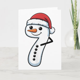 Tarjeta Pareja de muñecos de nieve de Navidad Meme coincid