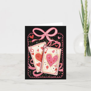 Tarjeta Pareja del Día de San Valentín Preppy 6 7 Corazone