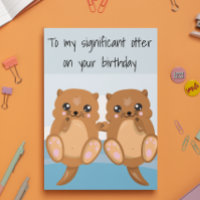 Pareja Esposo Cumpleaños Nutria