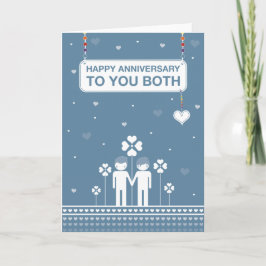 Tarjeta Pareja gay | Aniversario feliz