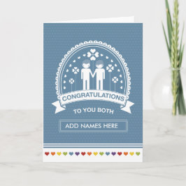 Tarjeta Pareja gay | Congratulations