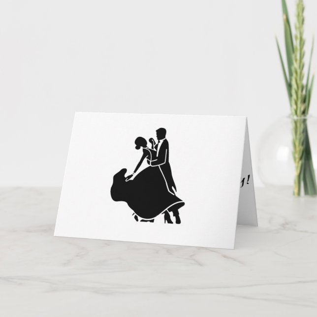 TARJETA PAREJA HACIENDO EL "FELIZ BAILE POR TI" (Anverso)