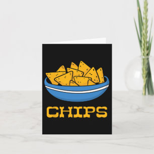 Tarjeta Pareja Matanza De Chips Y Salsa Halloween Cinco De