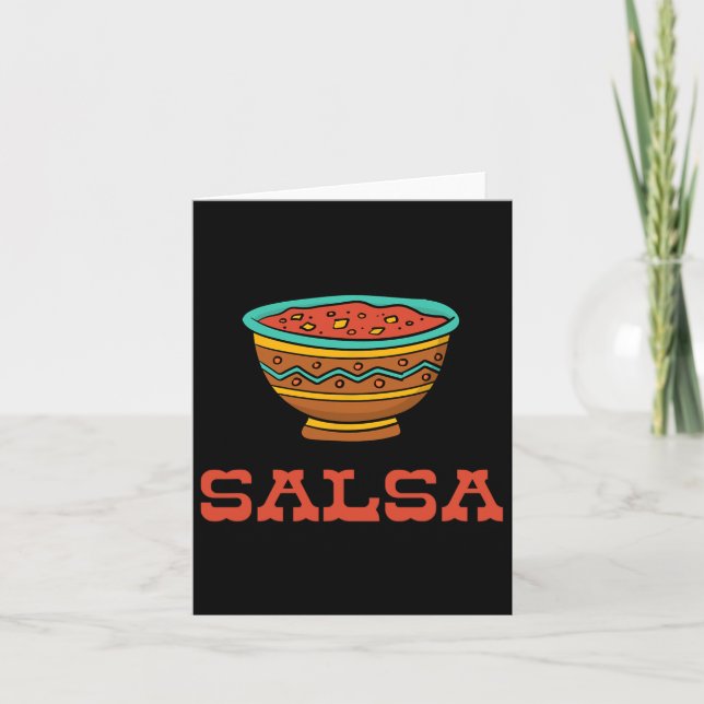 Tarjeta Pareja Matanza De Chips Y Salsa Halloween Cinco De (Anverso)
