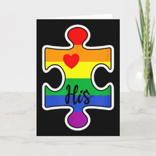 Tarjeta Pareja Orgullo Lgbt San Valentín Él Gay Arcoíris