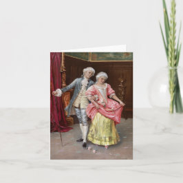 Tarjeta Pareja Rococo