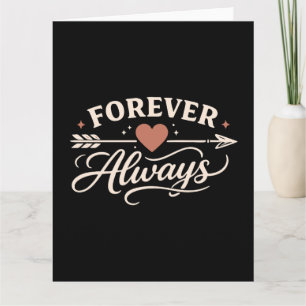 Tarjeta Pareja Siempre Forever - Apuntando a la Derecha