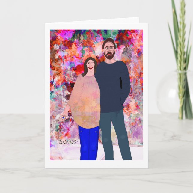 Tarjeta Parejas apoyan el diseño creativo de LeeMarie (Anverso)