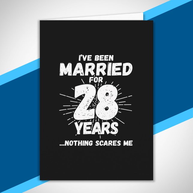 Tarjeta Parejas casadas 28 años Graciosamente 28 años (Subido por el creador)