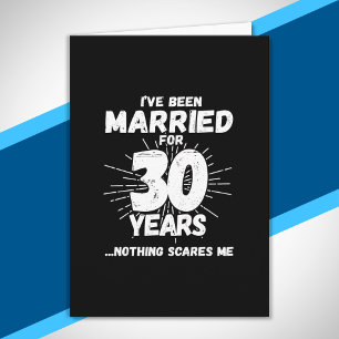 Tarjeta Parejas Casadas 30 Años Divertido 30 Aniversario
