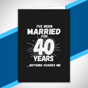 Tarjeta Parejas Casadas 40 Años Divertido 40 Aniversario d