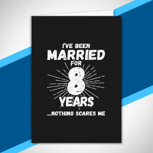 Tarjeta Parejas Casadas 8 Años Divertido 8º Aniversario