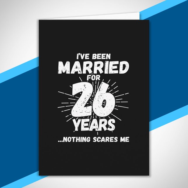 Tarjeta Parejas casadas con 26 años de graciosa celebració (Subido por el creador)