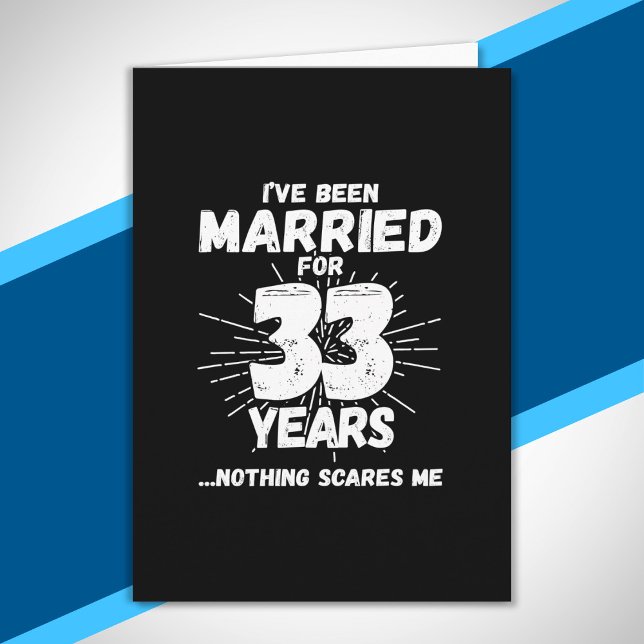 Tarjeta Parejas casadas con 33 años graciosos 33 años (Subido por el creador)