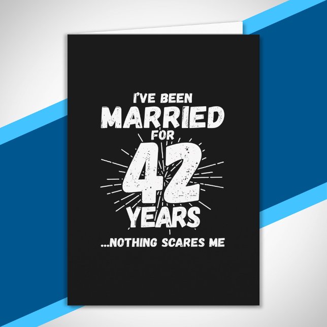 Tarjeta Parejas casadas con 42 años de gracia 42 años (Subido por el creador)