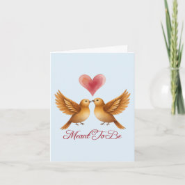 Tarjeta Parejas de amor destinadas a ser corazón aniversar