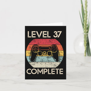 Tarjeta Parejas del 37° Aniversario Boda Husbynd Gamer Fun