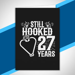 Tarjeta Parejas lindas 27º aniversario Casados 27 años