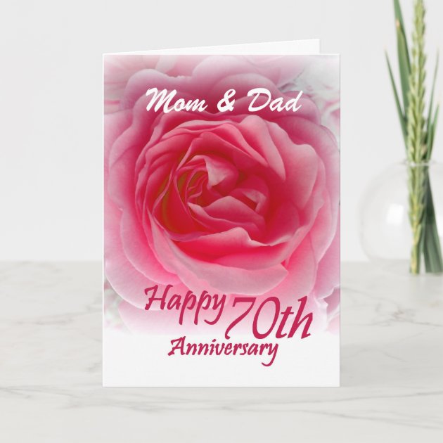 Solo Para Ti Mamá & DAD puede ser su aniversario como tarjeta especial Rojo Rosa 