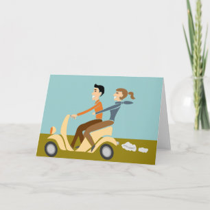 Tarjeta Pares de Lovin de la vespa