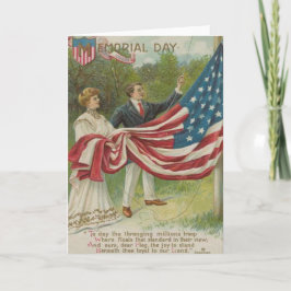Tarjeta Pares del Victorian que aumentan la bandera de los