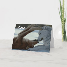 Tarjeta Pares dulces del lobo
