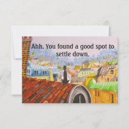 Tarjeta PARIS CAT NUEVA CASA por Slipperywindow