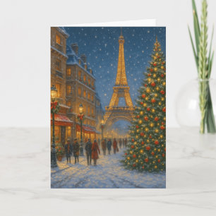 Tarjeta París en Navidad