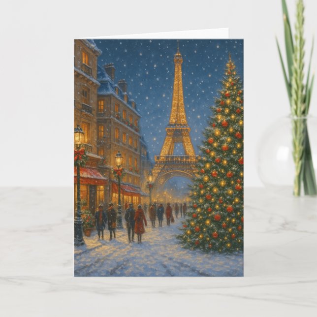 Tarjeta París en Navidad (Anverso)