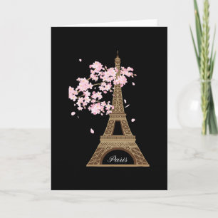 Tarjeta París Francia Torre Eiffel Destino de Vacaciones V