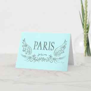 Tarjeta PARIS Je t'aime (te amo)