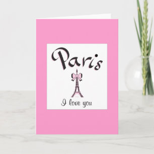 Tarjeta "París te amo"