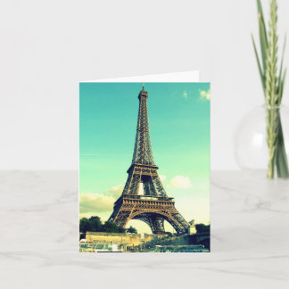 Tarjeta París/torre Eiffel Notecard (espacio en blanco)