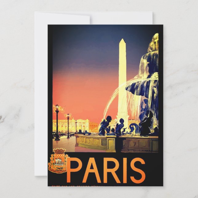 Tarjeta París vintage (Anverso)