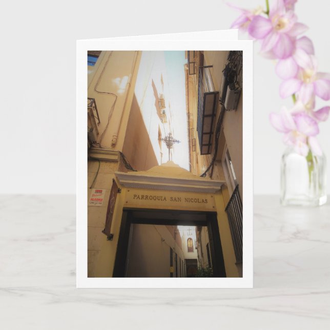 Tarjeta Parish of San Nicolás Church, Valencia City (Orquídea)