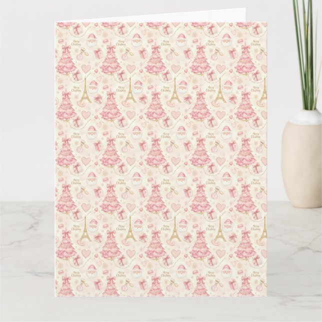 Tarjeta Parisian Coquette Christmas (Anverso)