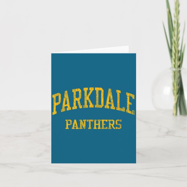 Tarjeta Parkdale High School Hs Riverdale Diseño (Anverso)