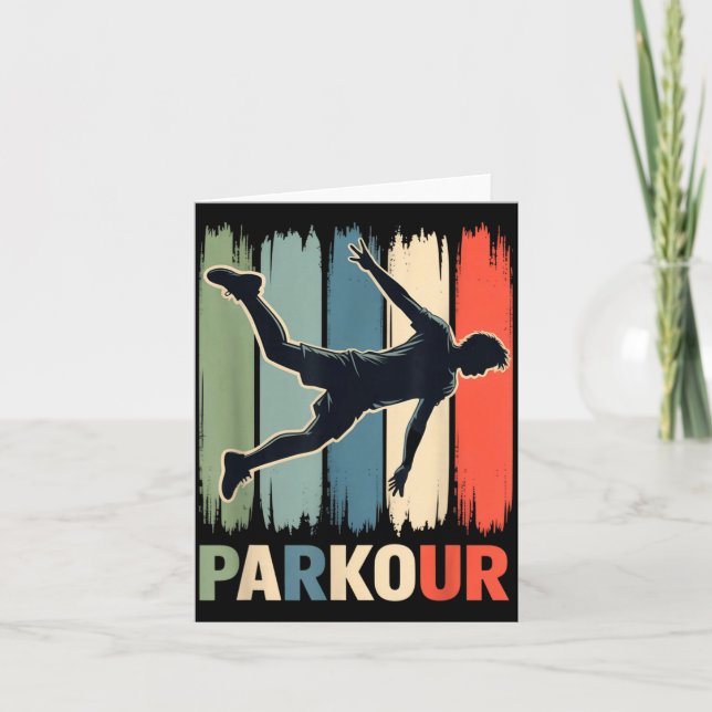 Tarjeta Parkour, Urban Gymnast, Traceur, Runner  (Anverso)