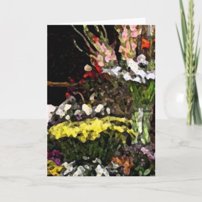 Tarjeta Paro de flores 01 (Anverso)