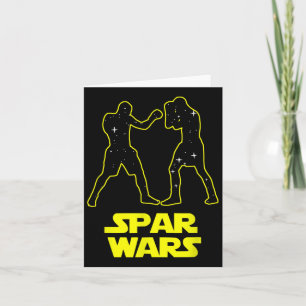 Tarjeta Parodia De Boxeo De Spar Wars - Hombres Y Mujeres