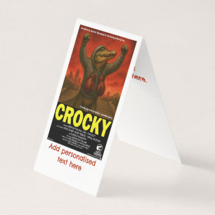 Tarjeta Parodia de película clásica Crocky