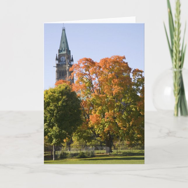 Tarjeta Parque al lado del edificio del Parlamento en Otta (Anverso)