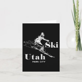 Tarjeta Parque de esquí Utah City Long Sleeve Ski Tee